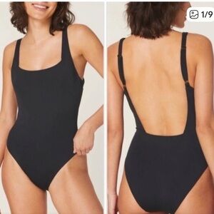 ANDIE SWIM THE RYE ONE PIECE LONG TORSO SZ MEDIUM TALL IN BLACK NWT
